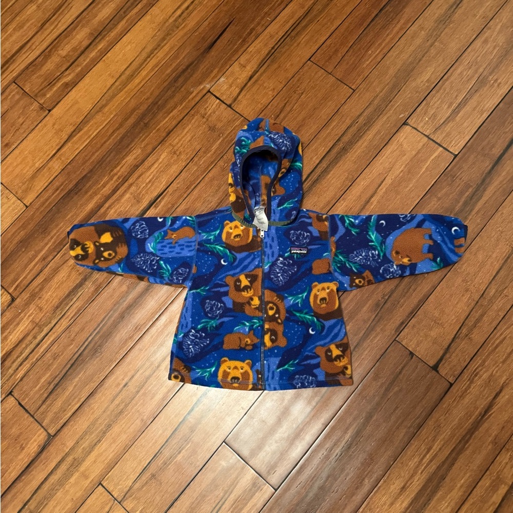 Patagonia Bear Print Fleece Coat